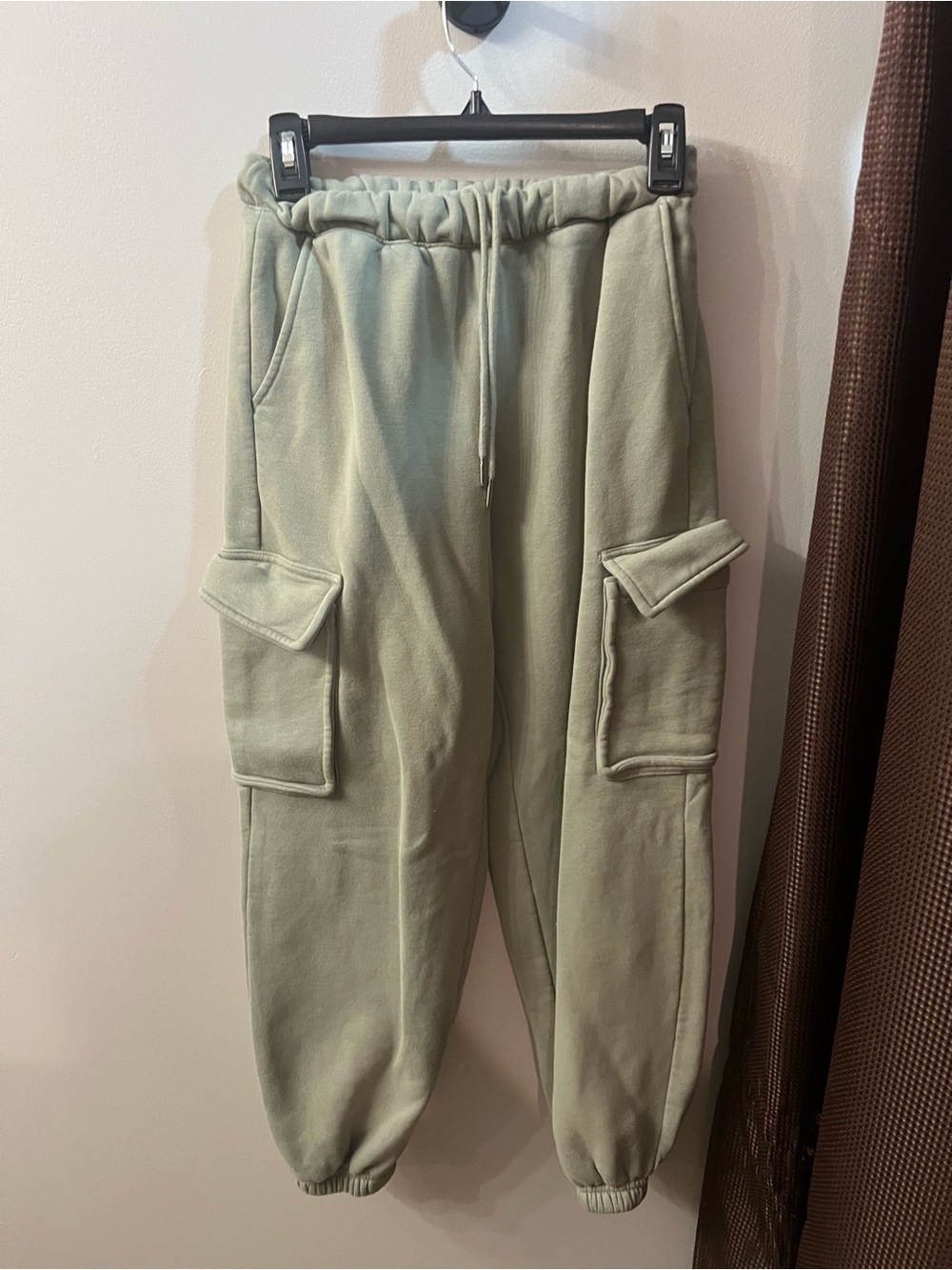 Abercrombie & Fitch Sage Green Cargo Jogger Sweatpants